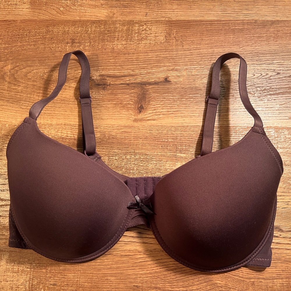 Adrienne Vittadini Purple Seamless Bra with‎ Molded Cups NWOT